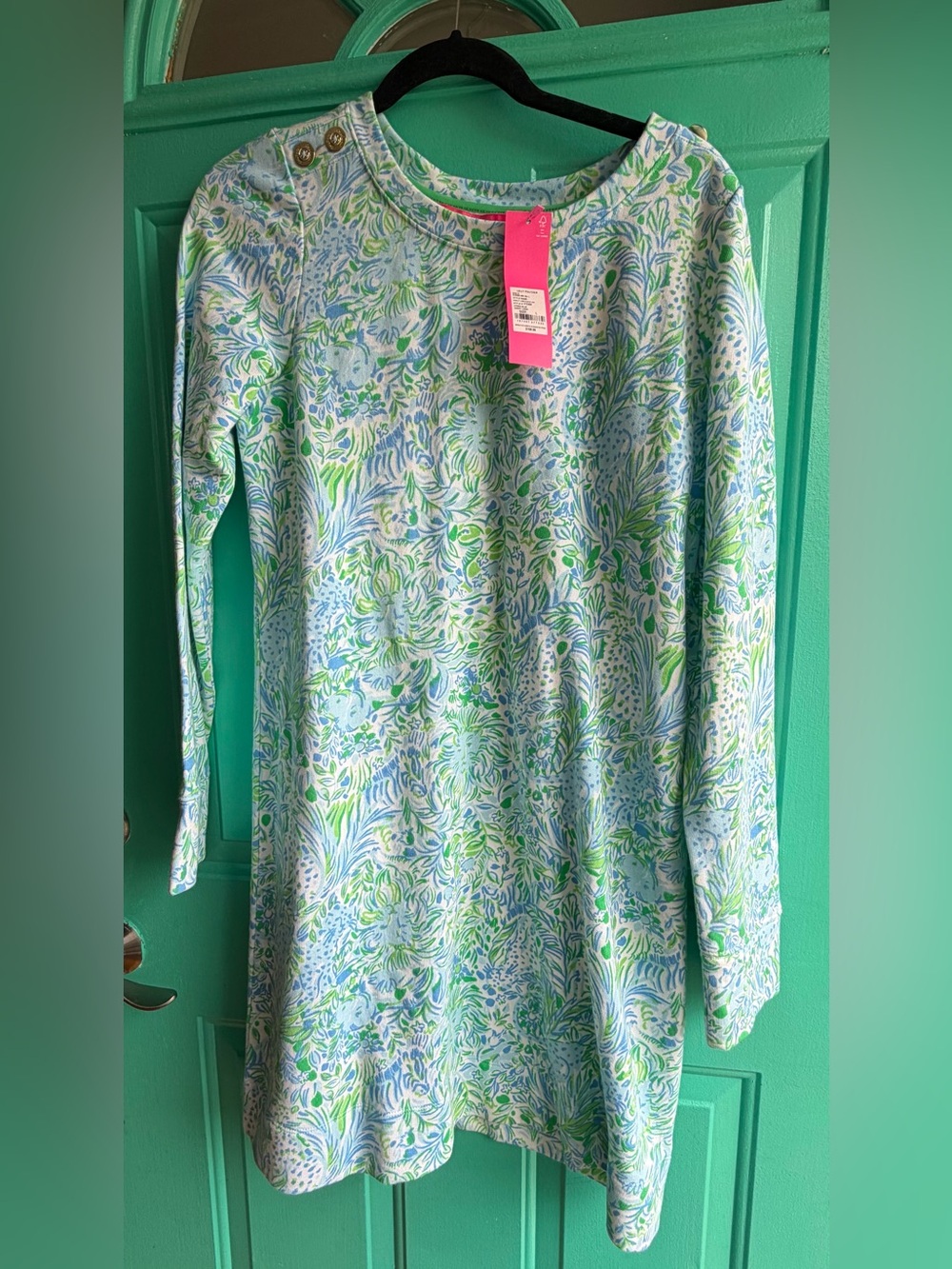 NWT Lilly Pulitzer Kenley Terry Dress - Dandy Lions - Large